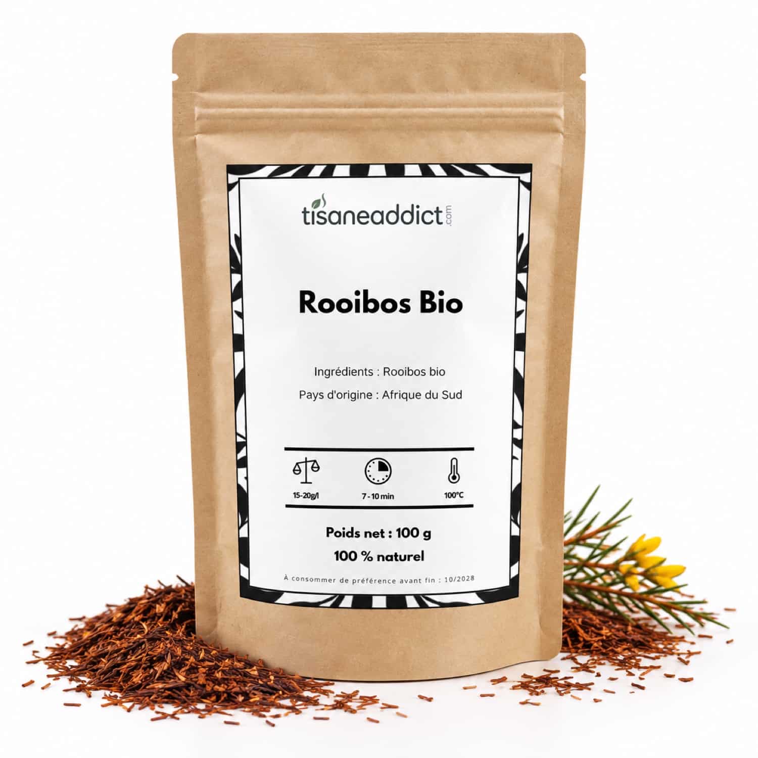 Rooibos Bio nature – Infusion sans théine – 100 g